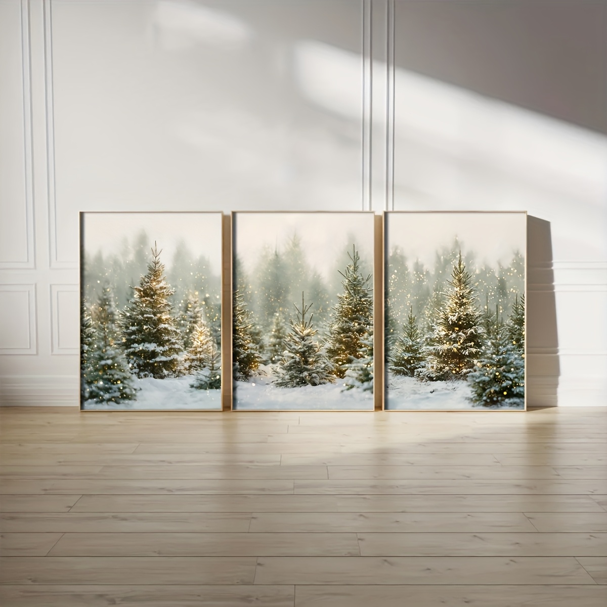 Abstract Canvas Set - Conjunto de 3 Quadros Decorativos de