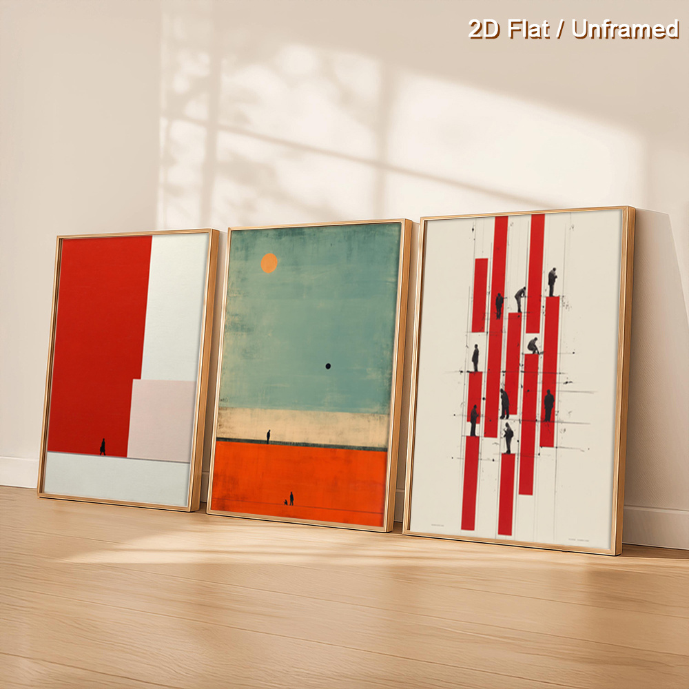 Abstract Canvas Set - (NoFranme 3PCS) – Conjunto de três