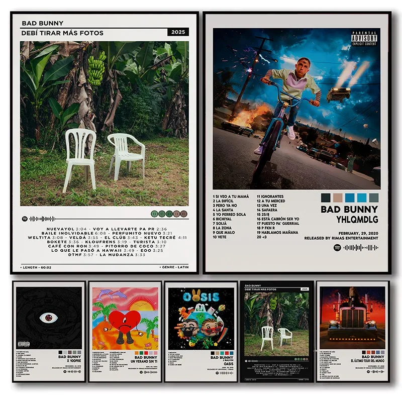 Interior Design Living Room - Pôster de rapper de música urbana