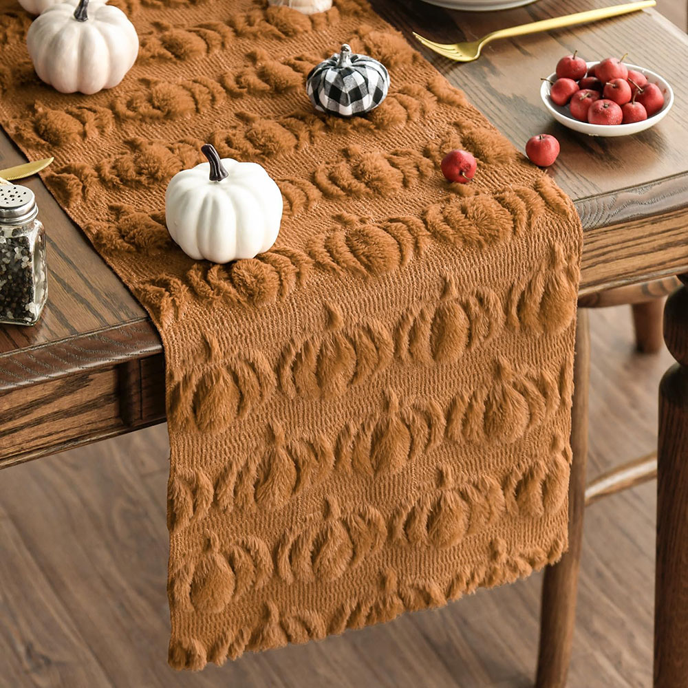 Table Runner - Caminho de Mesa de Abóbora 3D