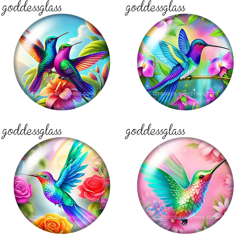 Vase Decor - Cabochões de Vidro Redondos com Fundo