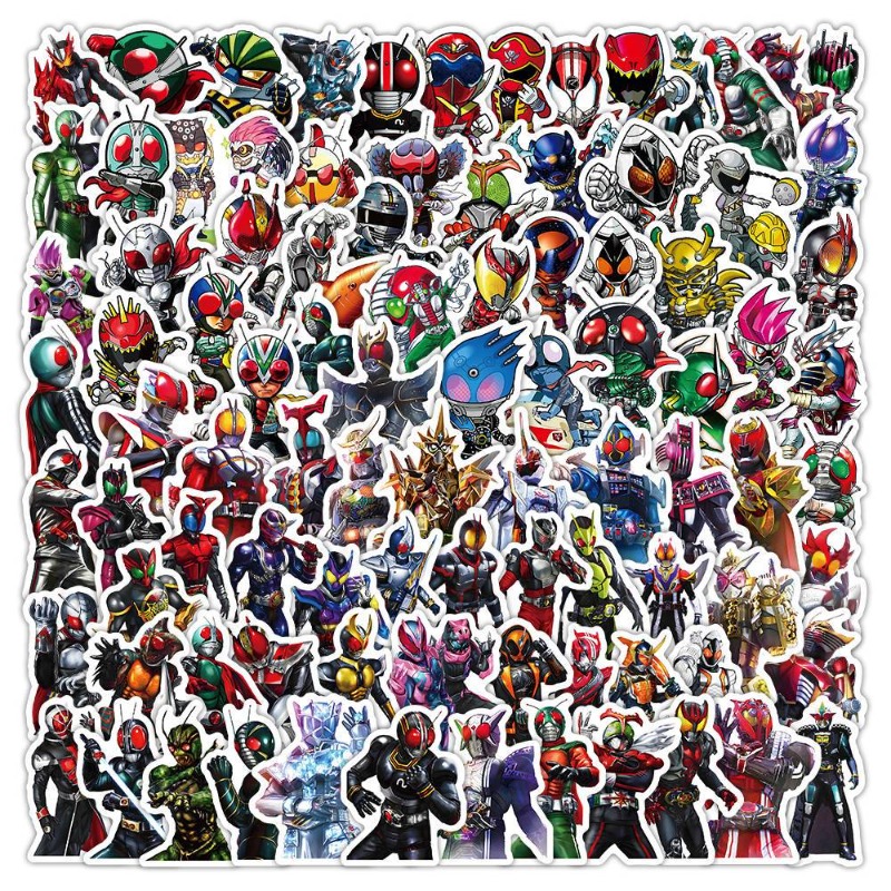 Wall Sticker - 103 Adesivos Kamen Rider: Estética, Desenhos