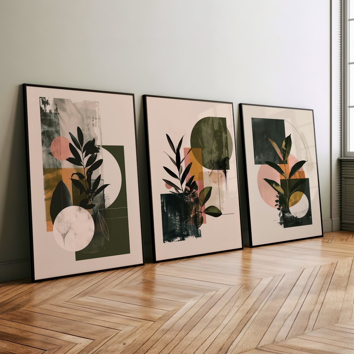 Conjunto de 3 peças de impress - Abstract Canvas Set avaliação e preço