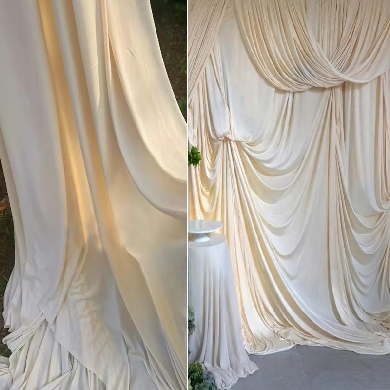 Tecido de Seda Leite Branco Es - Curtain Curtain avaliação e preço