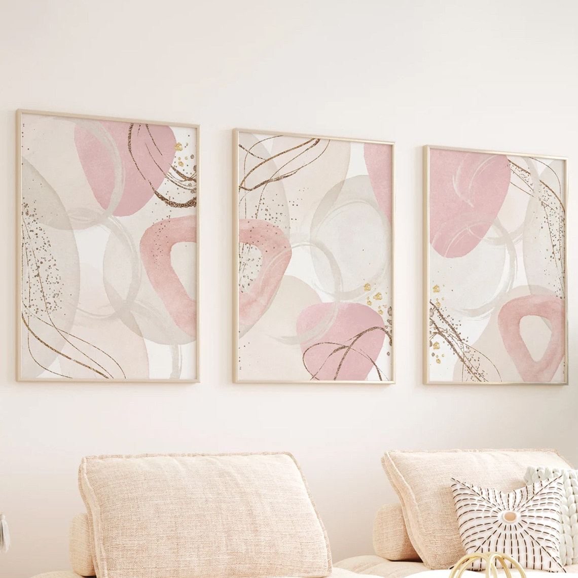 Conjunto de 3 Peças de Arte de - Abstract Canvas Set avaliação e preço