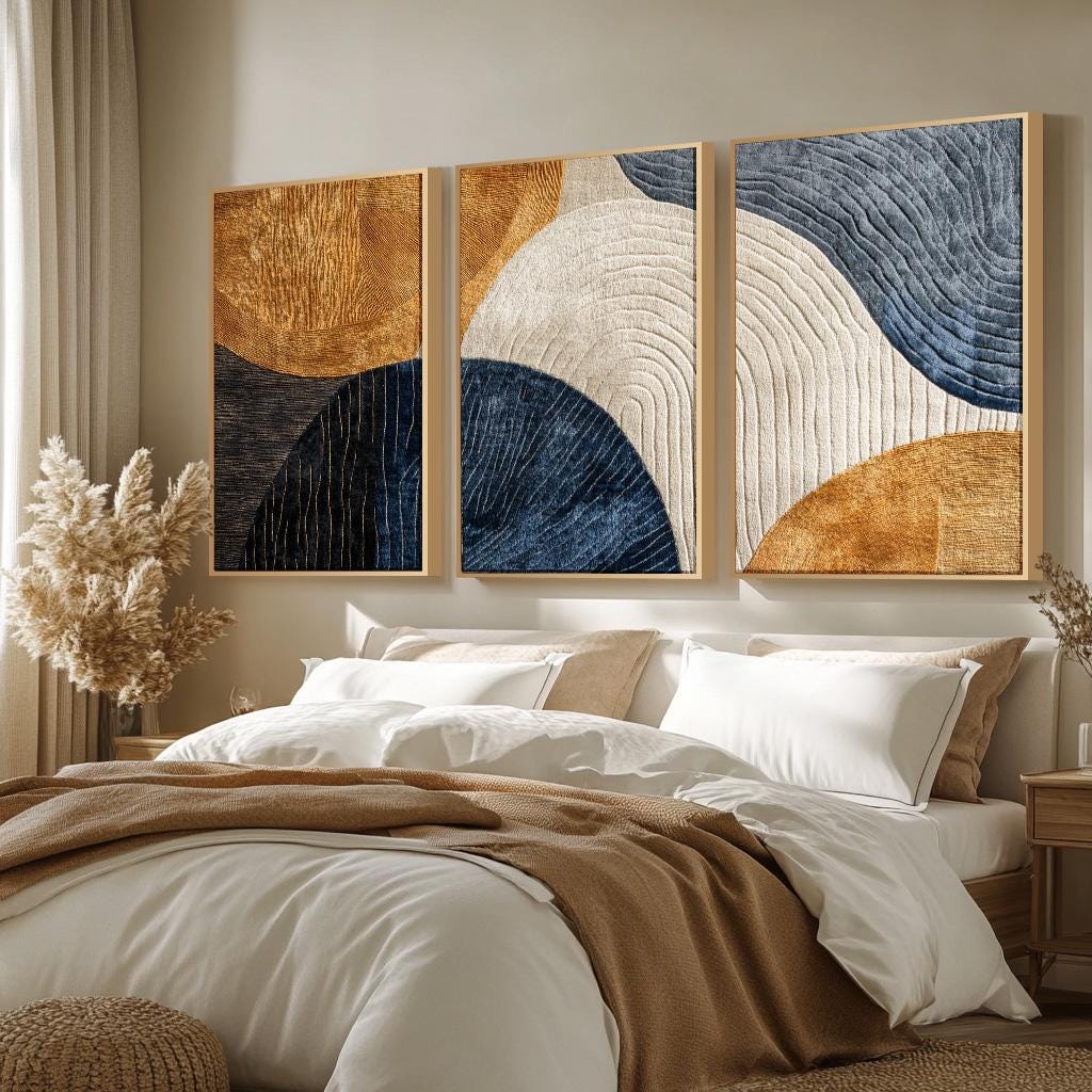 Conjunto de 3 Peças de Pintura - Abstract Canvas Set avaliação e preço