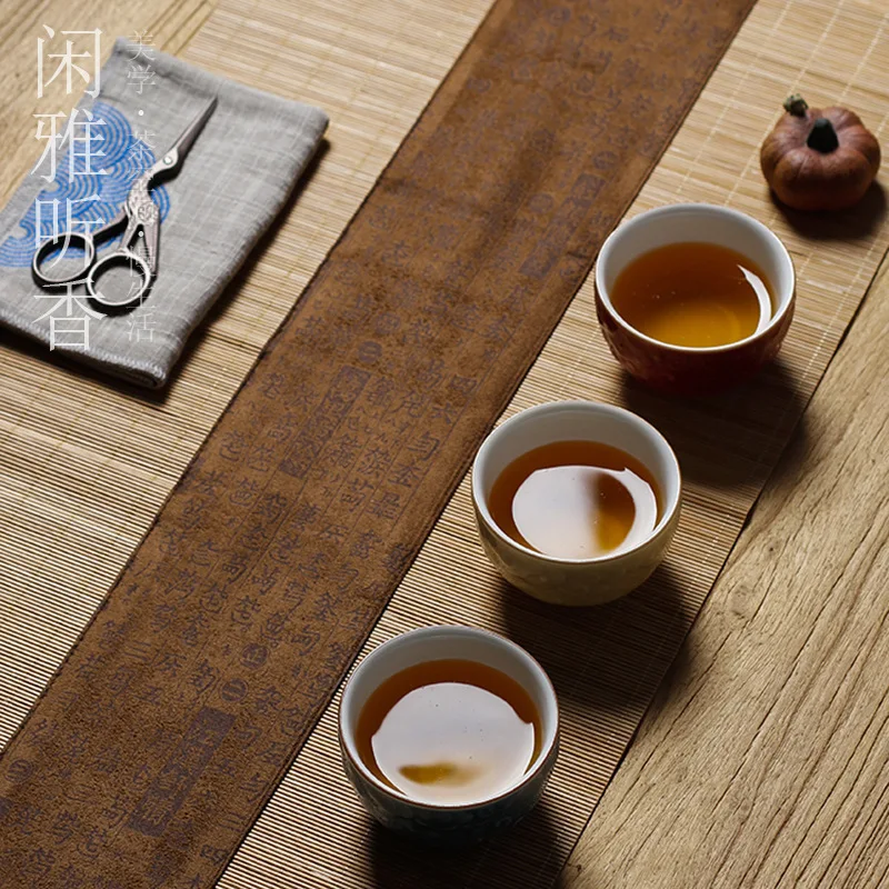 Tapete de Chá de Bambu em Teci - Table Runner avaliação e preço