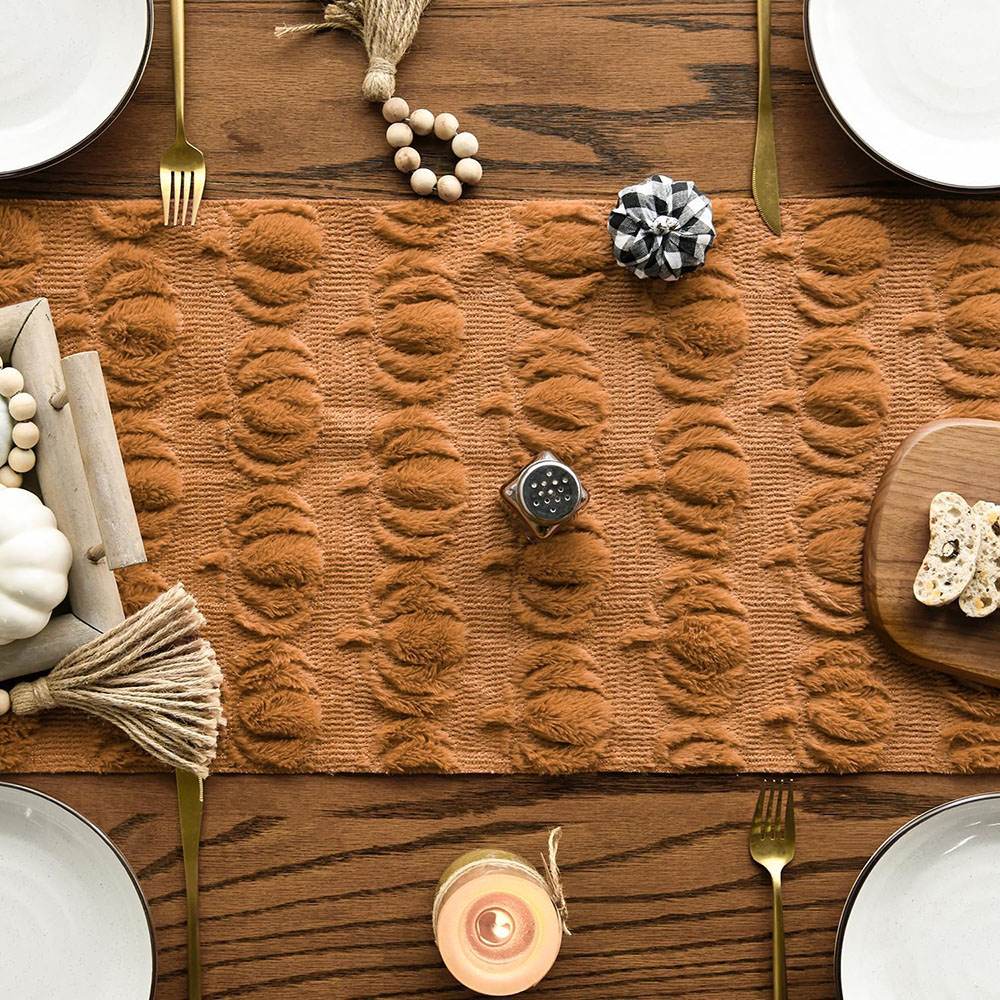 Caminho de Mesa de Abóbora 3D  - Table Runner avaliação e preço