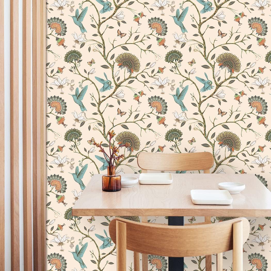 Papel de parede de pássaros re - Interior Design Living Room avaliação e preço