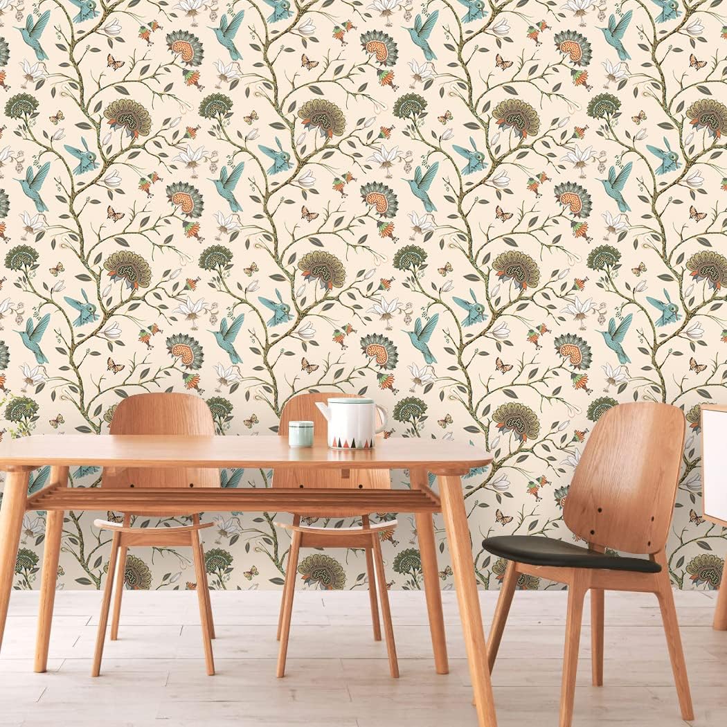 Papel de parede de pássaros re - Interior Design Living Room avaliação e preço