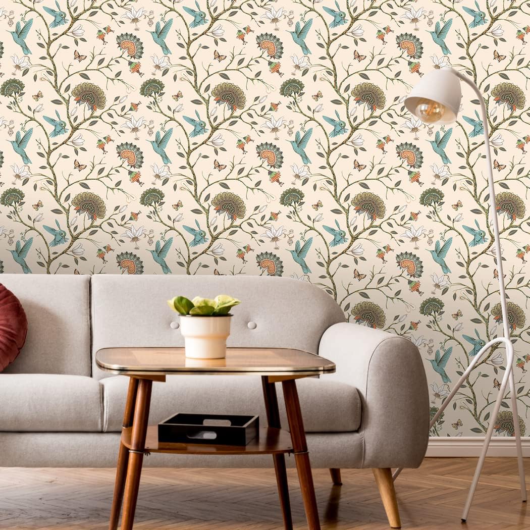 Papel de parede de pássaros re - Interior Design Living Room avaliação e preço