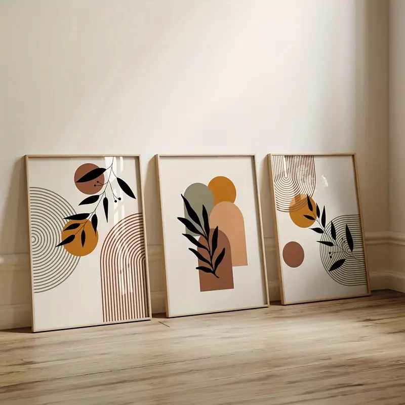 Conjunto de 3 Pôsteres Abstrat - Abstract Canvas Set avaliação e preço
