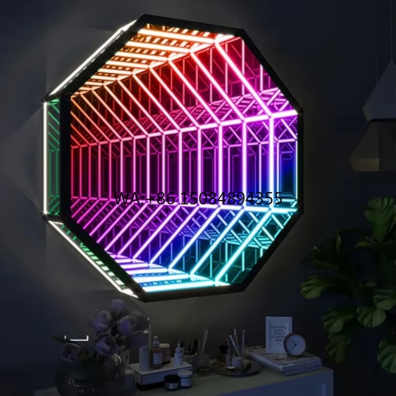 Espelho Infinito Octogonal 3D  - Decorative Mirror avaliação e preço